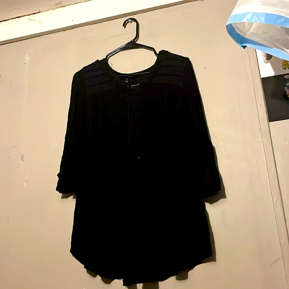 New directions black blouse